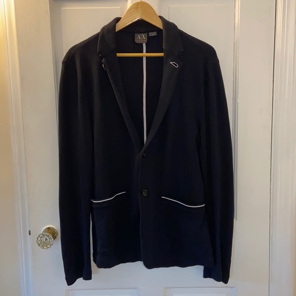 Armani Exchange Casual Navy Blazer - Picture 1 of 4